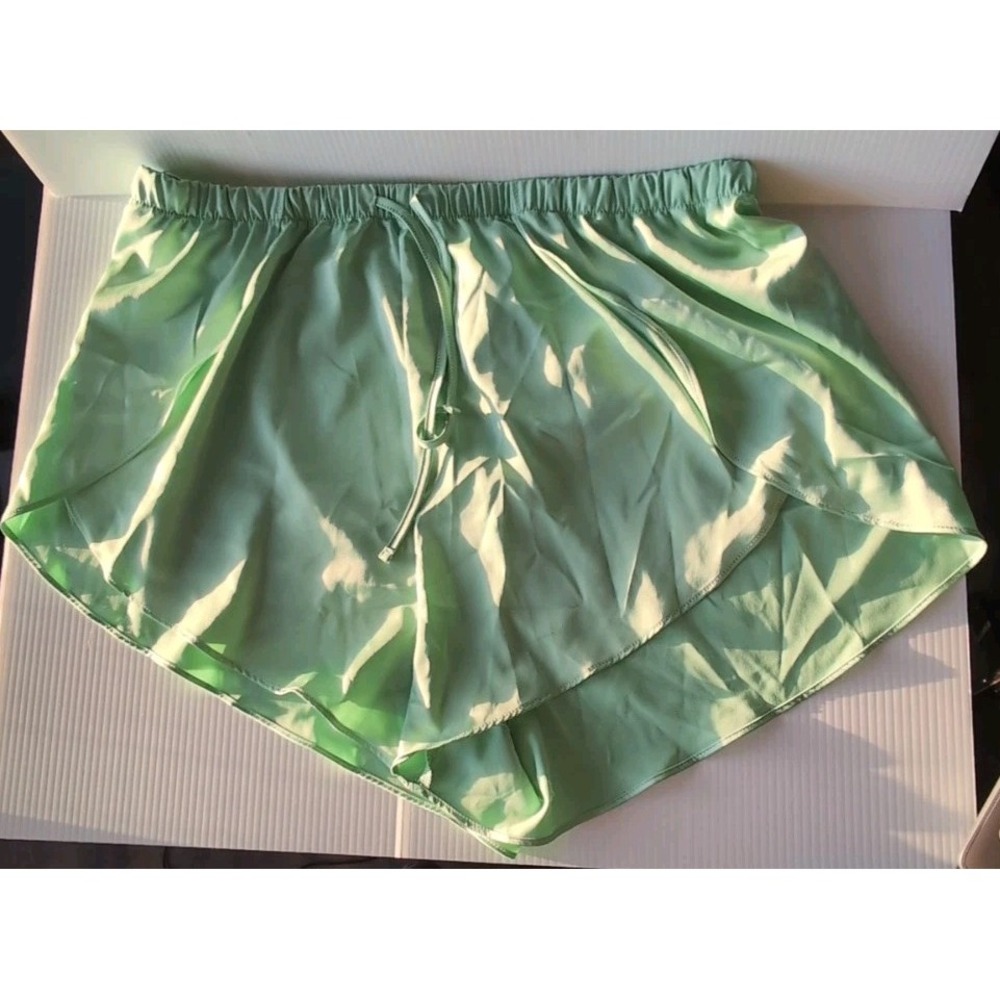 Colsie Women's Large Mint Green Sleep Satin Shorts New